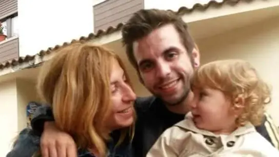 Paz Fernández con su hijo Paz Fernández con su hijo