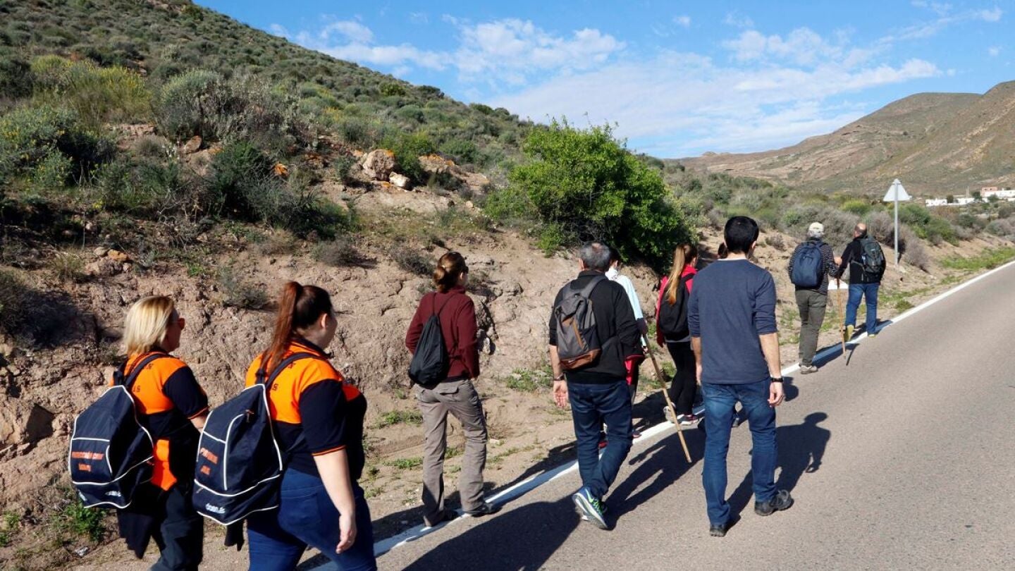 Voluntarios en las labores de b&uacute;squeda de Gabriel Cruz