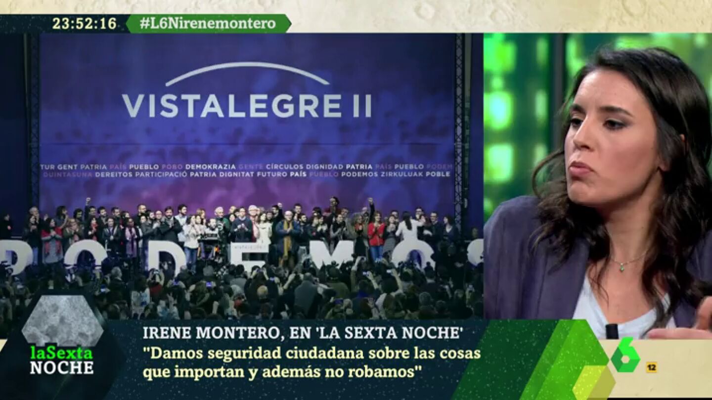 Irene Montero en laSexta Noche