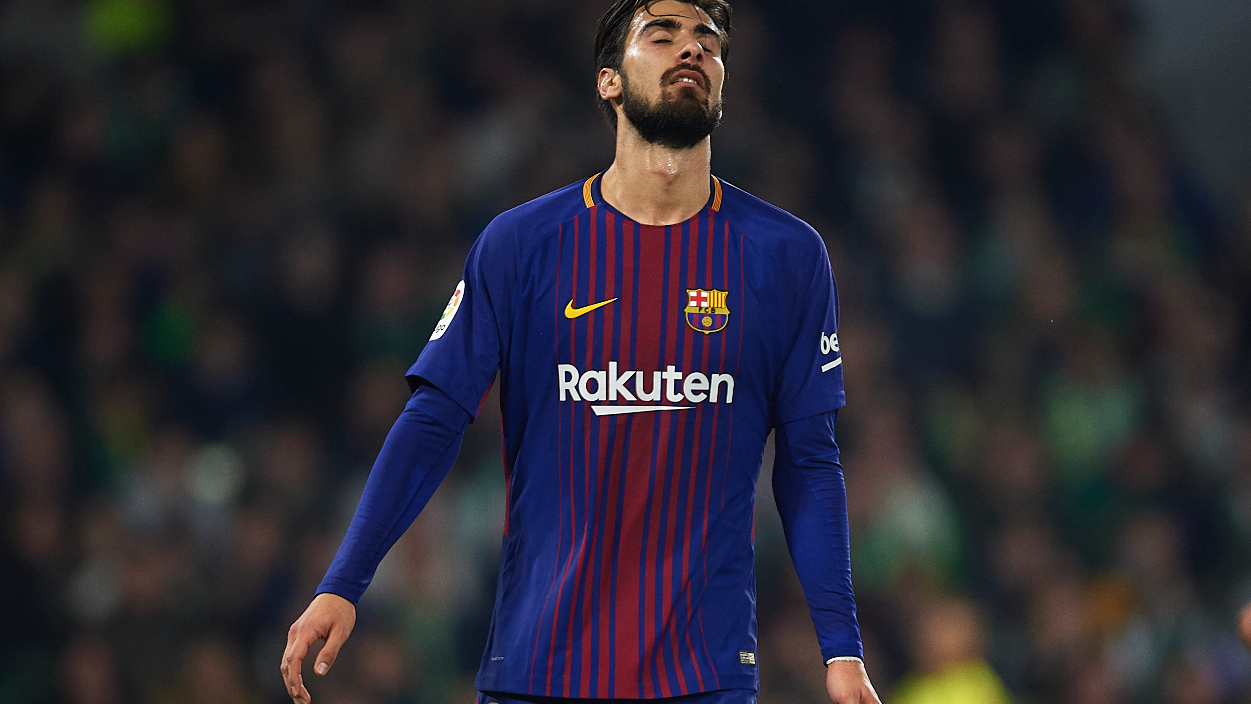 André Gomes, en un partido con el Barcelona