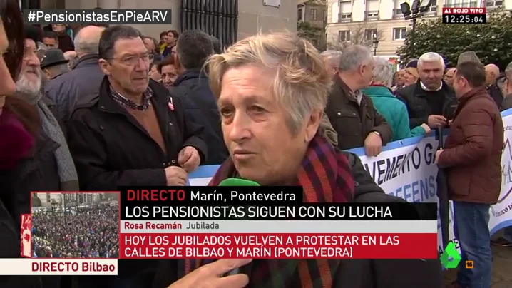 Rosa Recamán, pensionista residente en Marín, Pontevedra