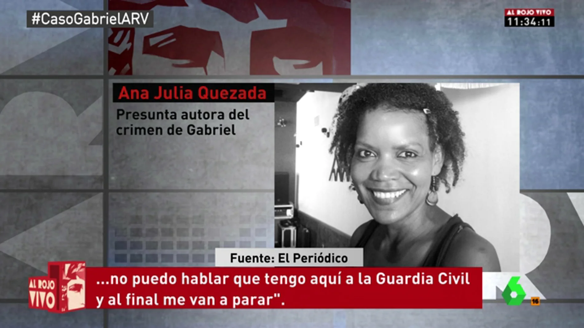 Conversación de Ana Julia Quezada antes de ser detenida