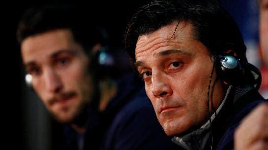 Montella, durante la rueda de prensa