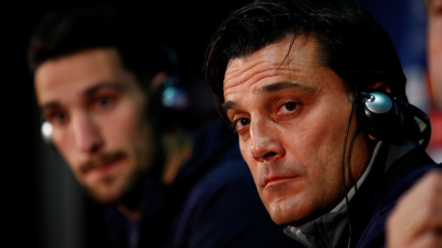 Montella, durante la rueda de prensa