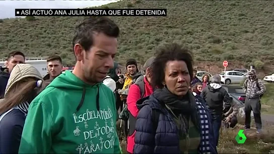 Ana Julia Quezada en una de las partidas de búsqueda de Gabriel Ana Julia Quezada en una de las partidas de búsqueda de Gabriel