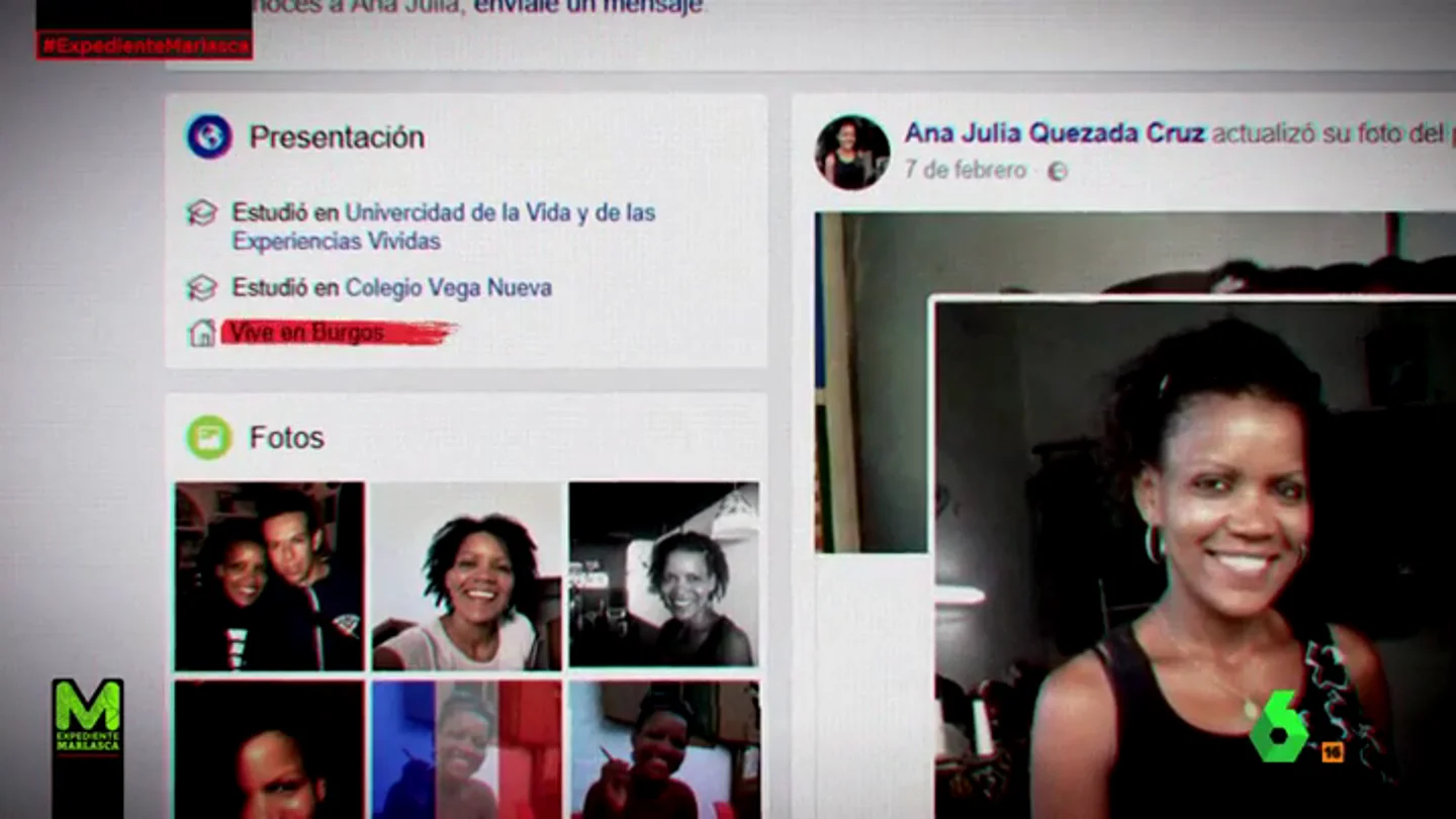 Facebook de Ana Julia Quezada Facebook de Ana Julia Quezada