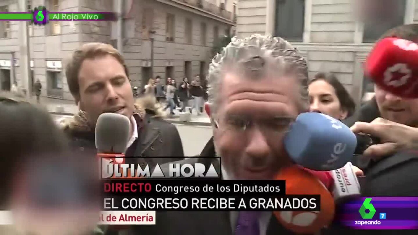 Francisco Granados a las puertas del Congreso de los Diputados
