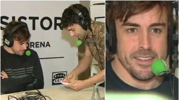Fernando Alonso alucina con los trucos de magia del Mago Pop