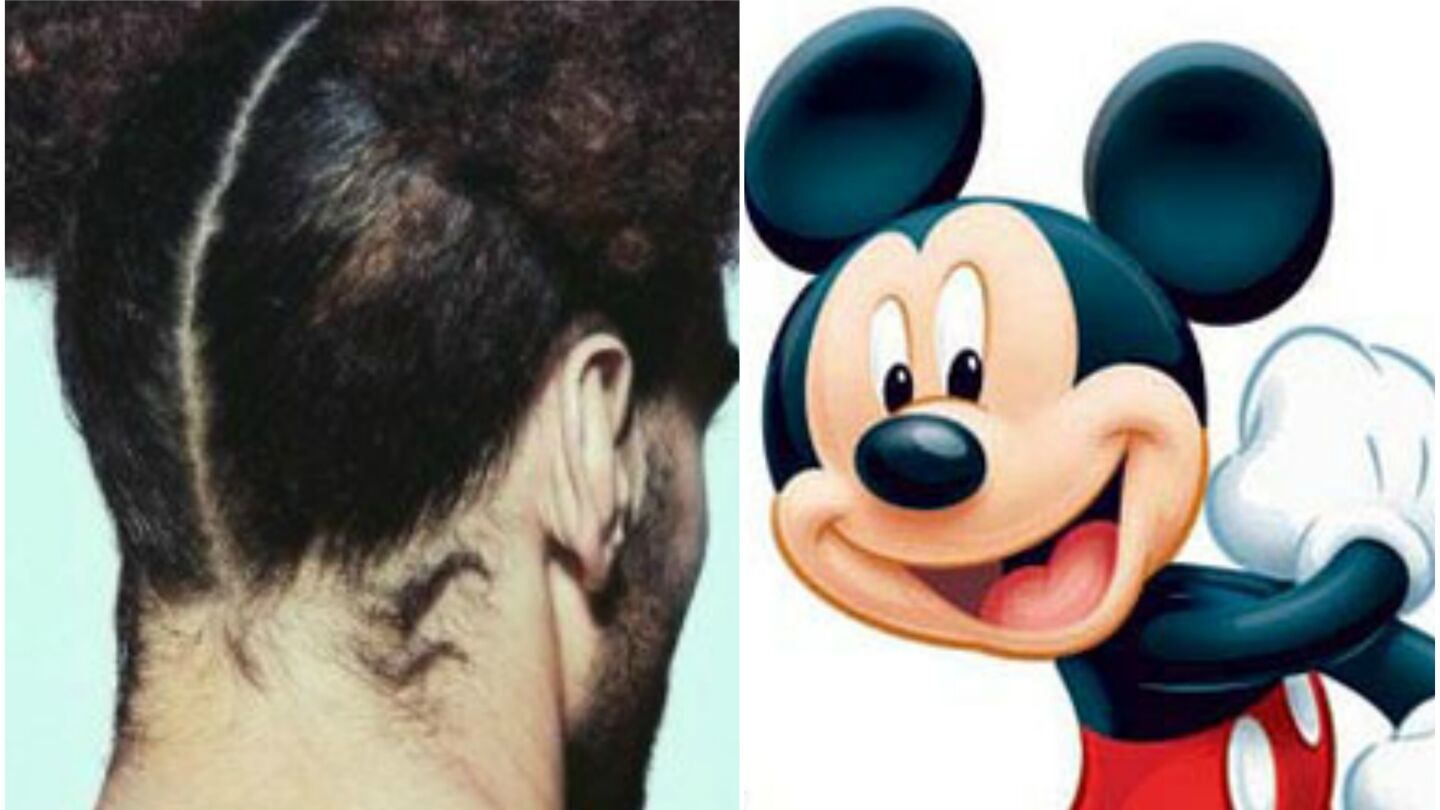 Nuevo 'look' de Fellaini a lo Mickey Mouse