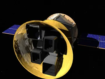 Representación artística de TESS, el nuevo cazador de exoplanetas Representación artística de TESS, el nuevo cazador de exoplanetas