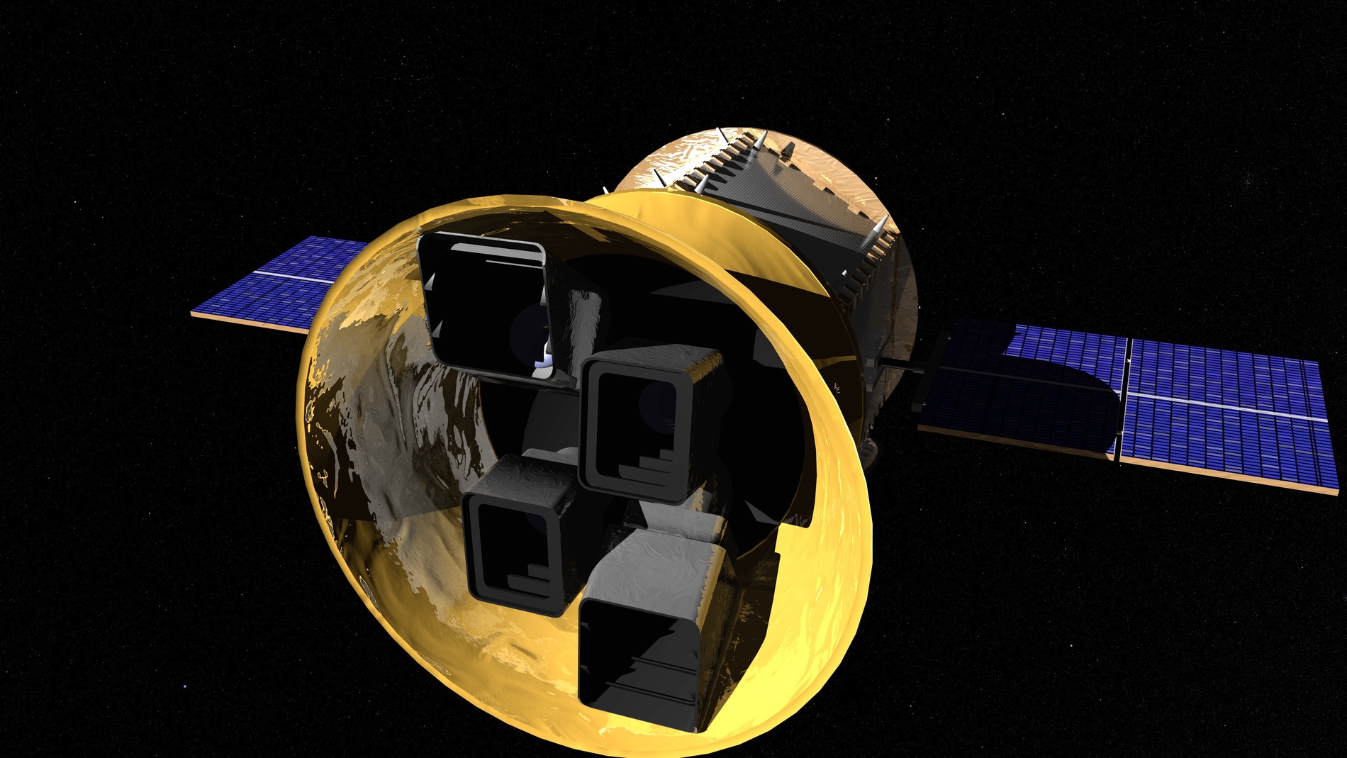 Representación artística de TESS, el nuevo cazador de exoplanetas