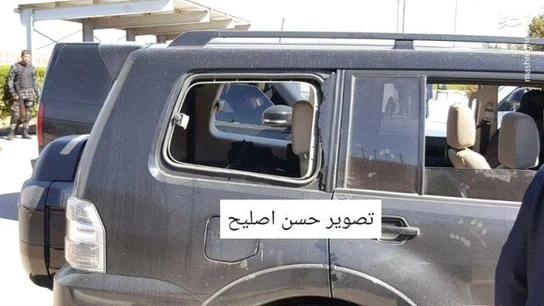 Imagen del convoy del primer ministro palestino tras la explosión en Gaza Imagen del convoy del primer ministro palestino tras la explosión en Gaza