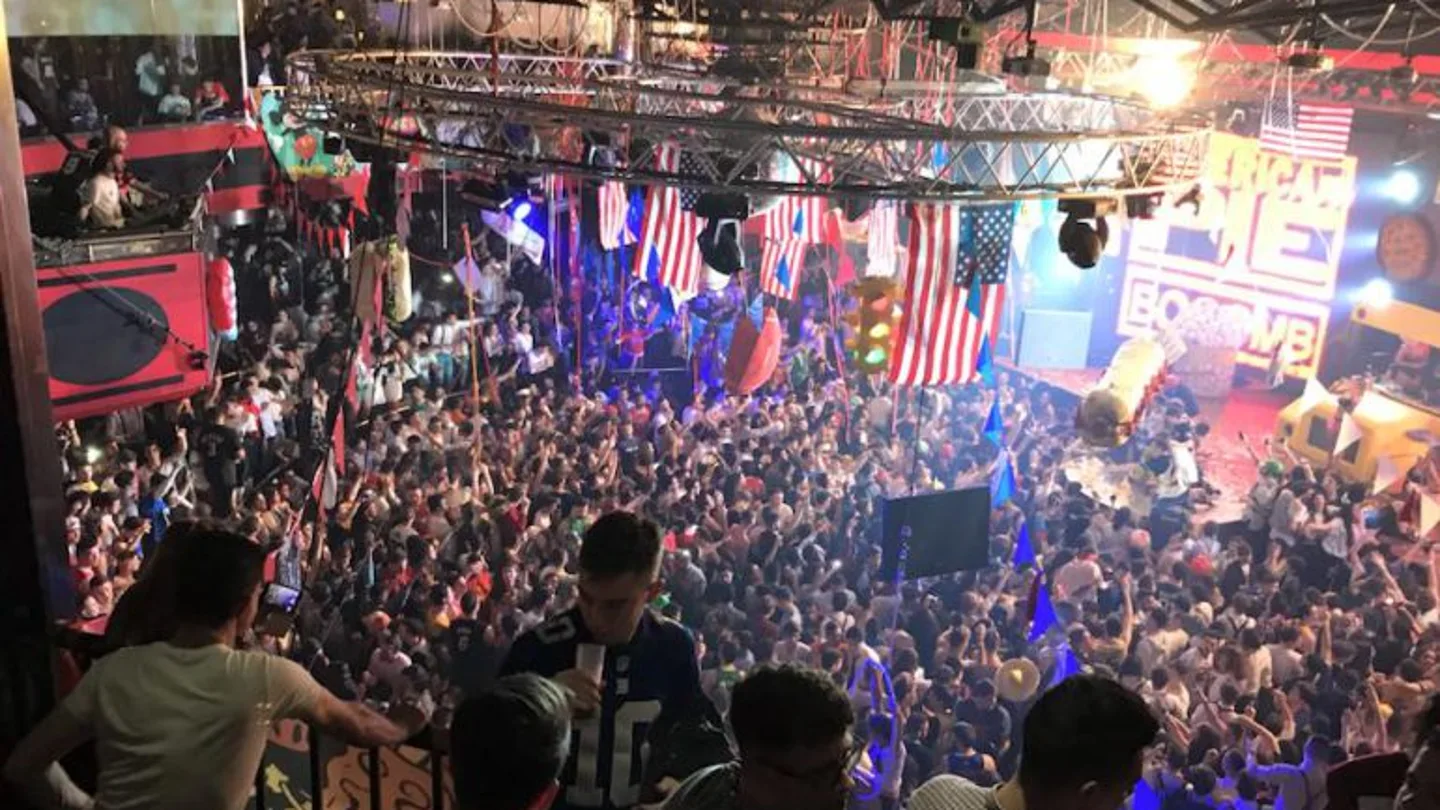 Un momento de la American Pie Europe Party en Vigo Un momento de la American Pie Europe Party en Vigo