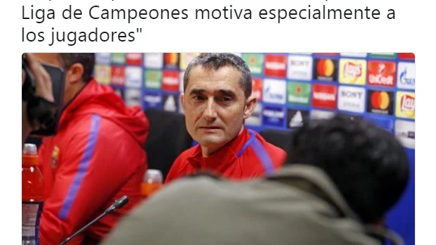 El error del Barça con Ernesto Valverde