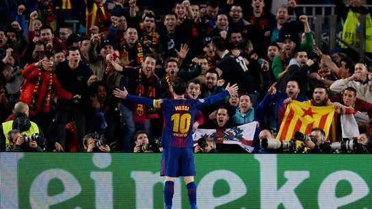 Messi celebra su segundo gol al Chelsea Messi celebra su segundo gol al Chelsea