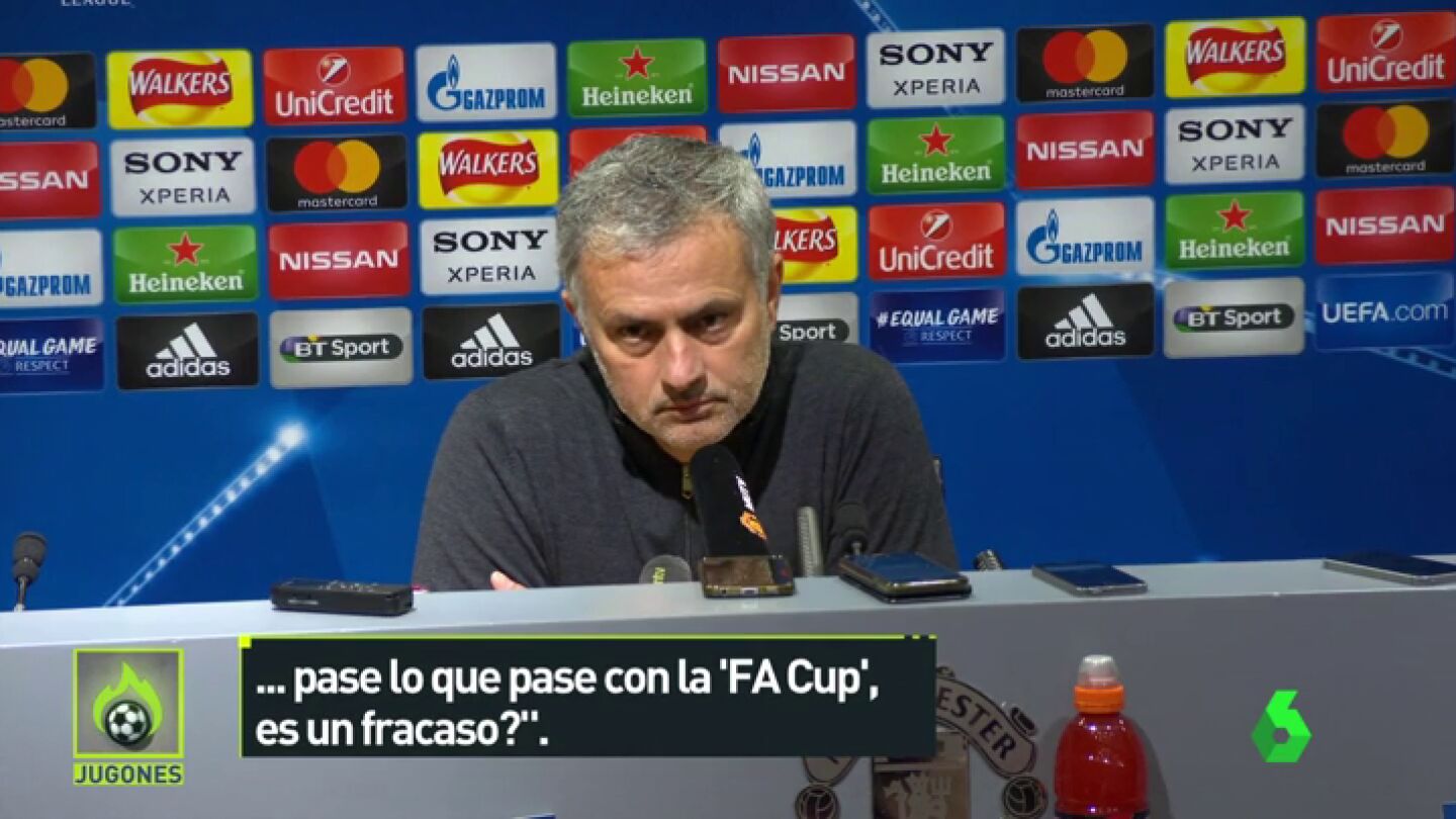 El cabreo de Mourinho con un periodista: "&iquest;Fracaso? &iquest;Te interesa eso en Espa&ntilde;a?"