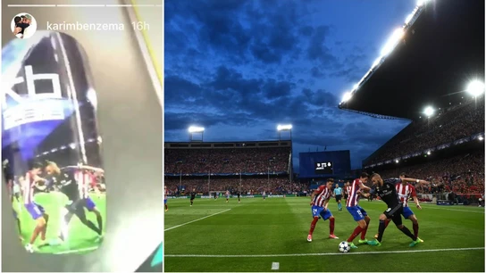 Benzema inmortaliza su gran jugada en el Calderón Benzema inmortaliza su gran jugada en el Calderón