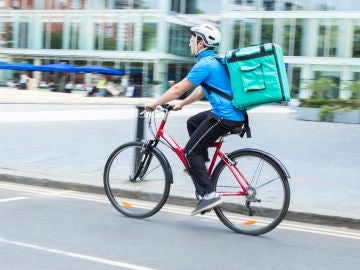 Un bicimensajero en la ciudad Un bicimensajero en la ciudad