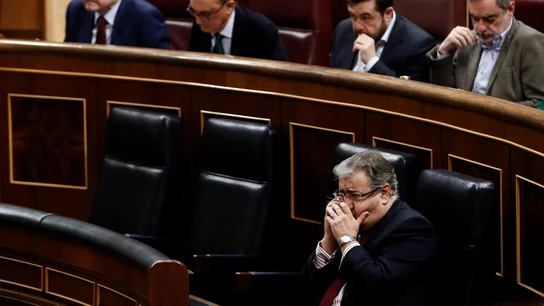 El ministro del Interior Juan Ignacio Zoido durante el pleno del Congreso El ministro del Interior Juan Ignacio Zoido durante el pleno del Congreso