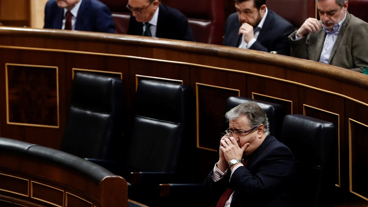 El ministro del Interior Juan Ignacio Zoido durante el pleno del Congreso El ministro del Interior Juan Ignacio Zoido durante el pleno del Congreso