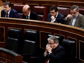 El ministro del Interior Juan Ignacio Zoido durante el pleno del Congreso El ministro del Interior Juan Ignacio Zoido durante el pleno del Congreso
