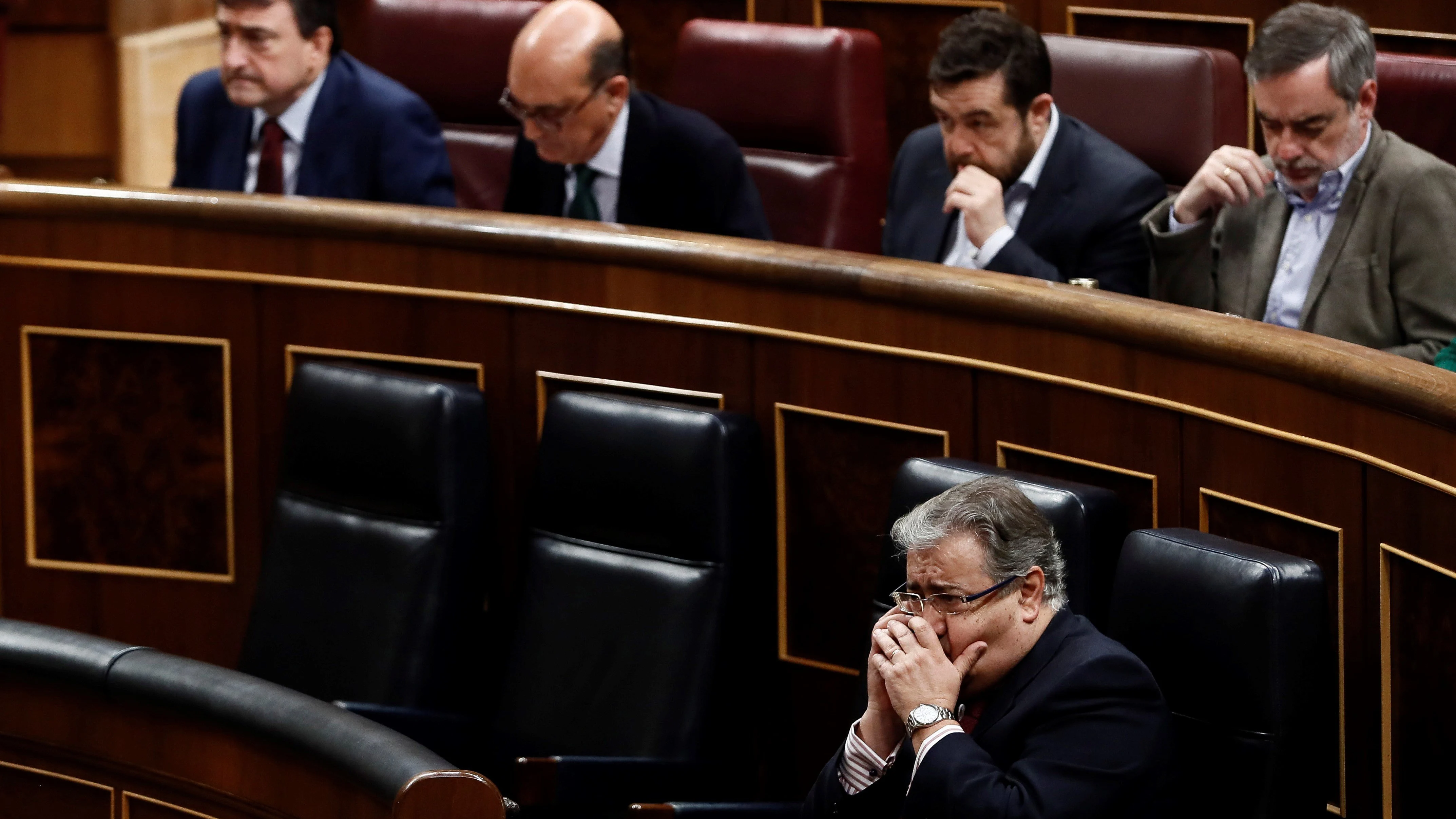 El ministro del Interior Juan Ignacio Zoido durante el pleno del Congreso