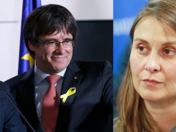 Carles Puigdemont y Meritxell Serret Carles Puigdemont y Meritxell Serret