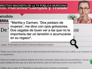 Un directivo de la televisión pública murciana habla de sus subordinadas por boca de su perro: "Hay dos 'zagalas' a las que no le importaría dar un lametón" Un directivo de la televisión pública murciana habla de sus subordinadas por boca de su perro: "Hay dos 'zagalas' a las que no le importaría dar un lametón"
