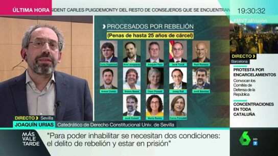 Joaqu&iacute;n Urias, catedr&aacute;tico de Derecho Constitucional de la Universidad de Sevilla