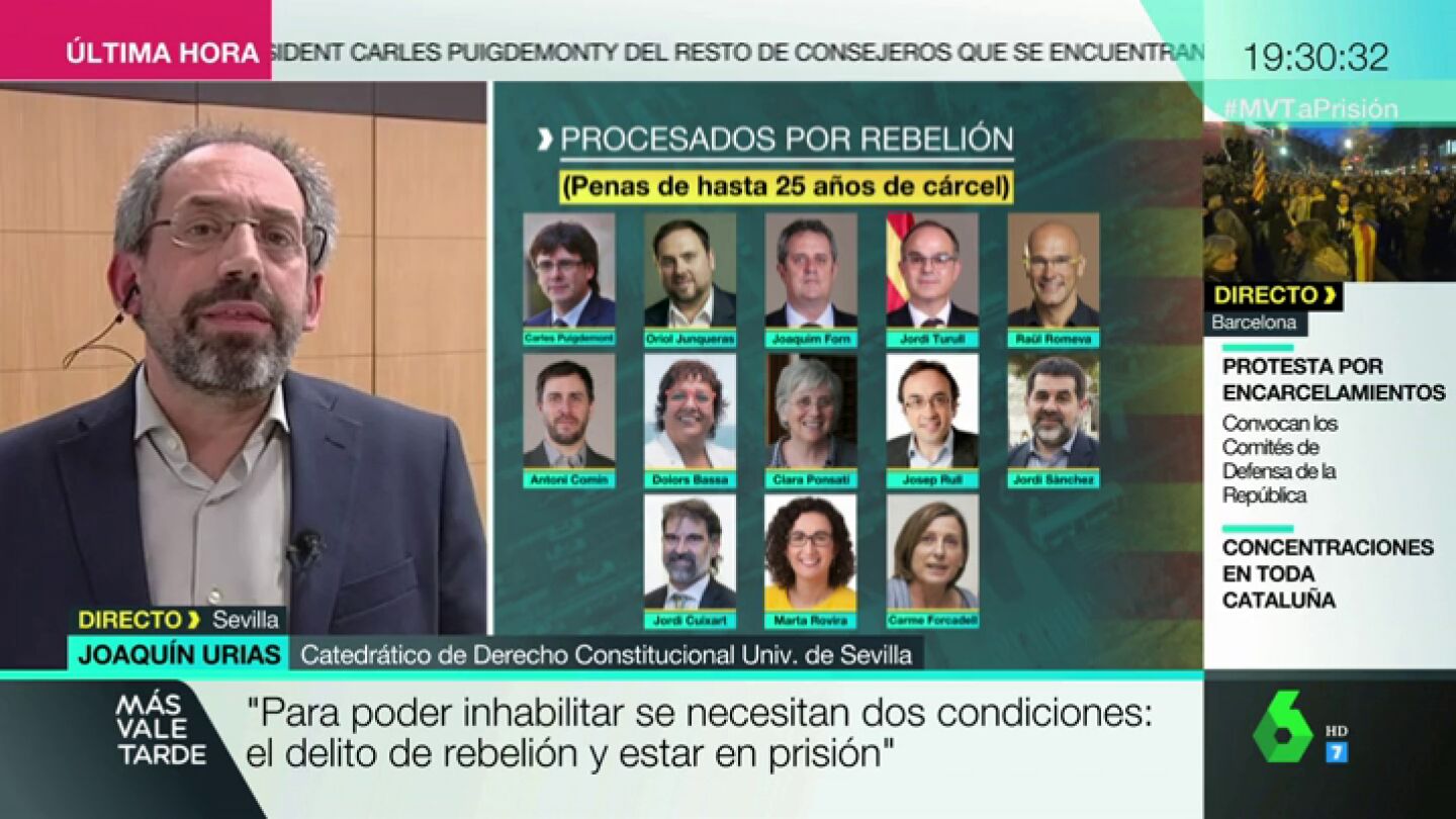 Joaqu&iacute;n Urias, catedr&aacute;tico de Derecho Constitucional de la Universidad de Sevilla