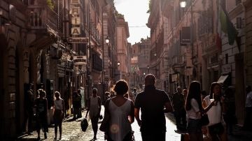 Ciudad llena de turistas