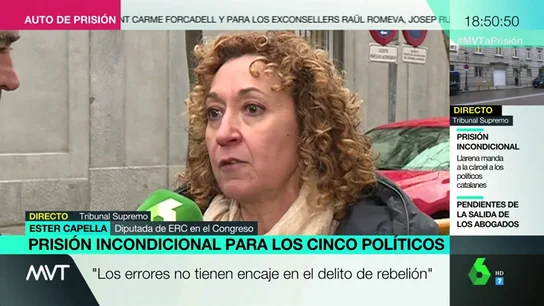 Ester Capella, diputada de ERC en el Congreso Ester Capella, diputada de ERC en el Congreso