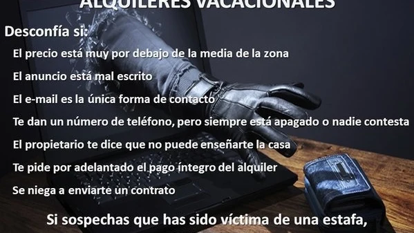 Fraude en alquileres vacacionales