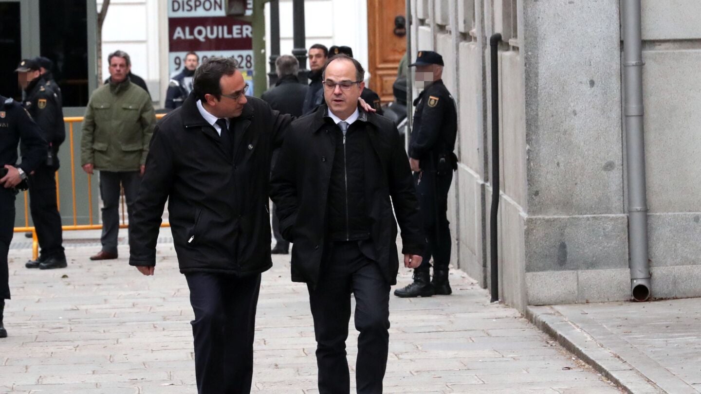 Los diputados de JxCat, Jordi Turull y Josep Rull 