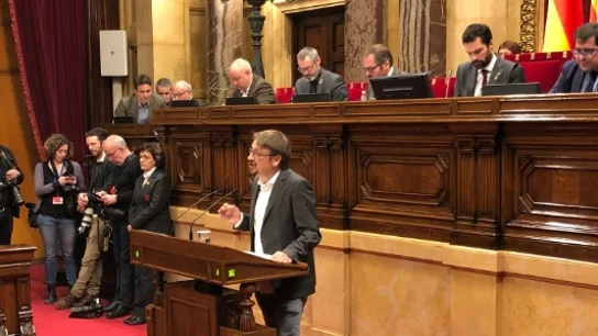 Xavier Domènch en el Parlament Xavier Domènch en el Parlament