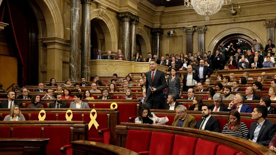 Xavier García Albiol en el Parlament de Cataluña Xavier García Albiol en el Parlament de Cataluña