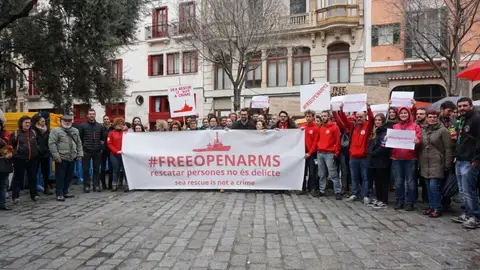 Concentración en defensa de Proactiva Open Arms Concentración en defensa de Proactiva Open Arms