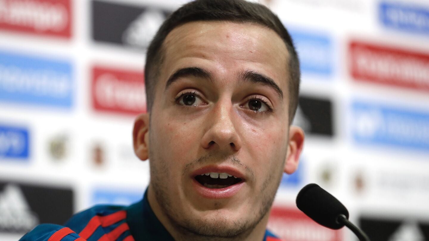 Lucas V&aacute;zquez, en rueda de prensa