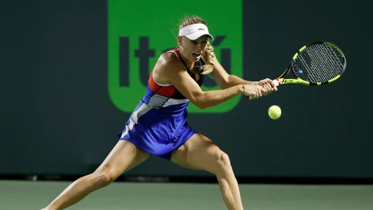 Caroline Wozniacki en el torneo de Miami Caroline Wozniacki en el torneo de Miami