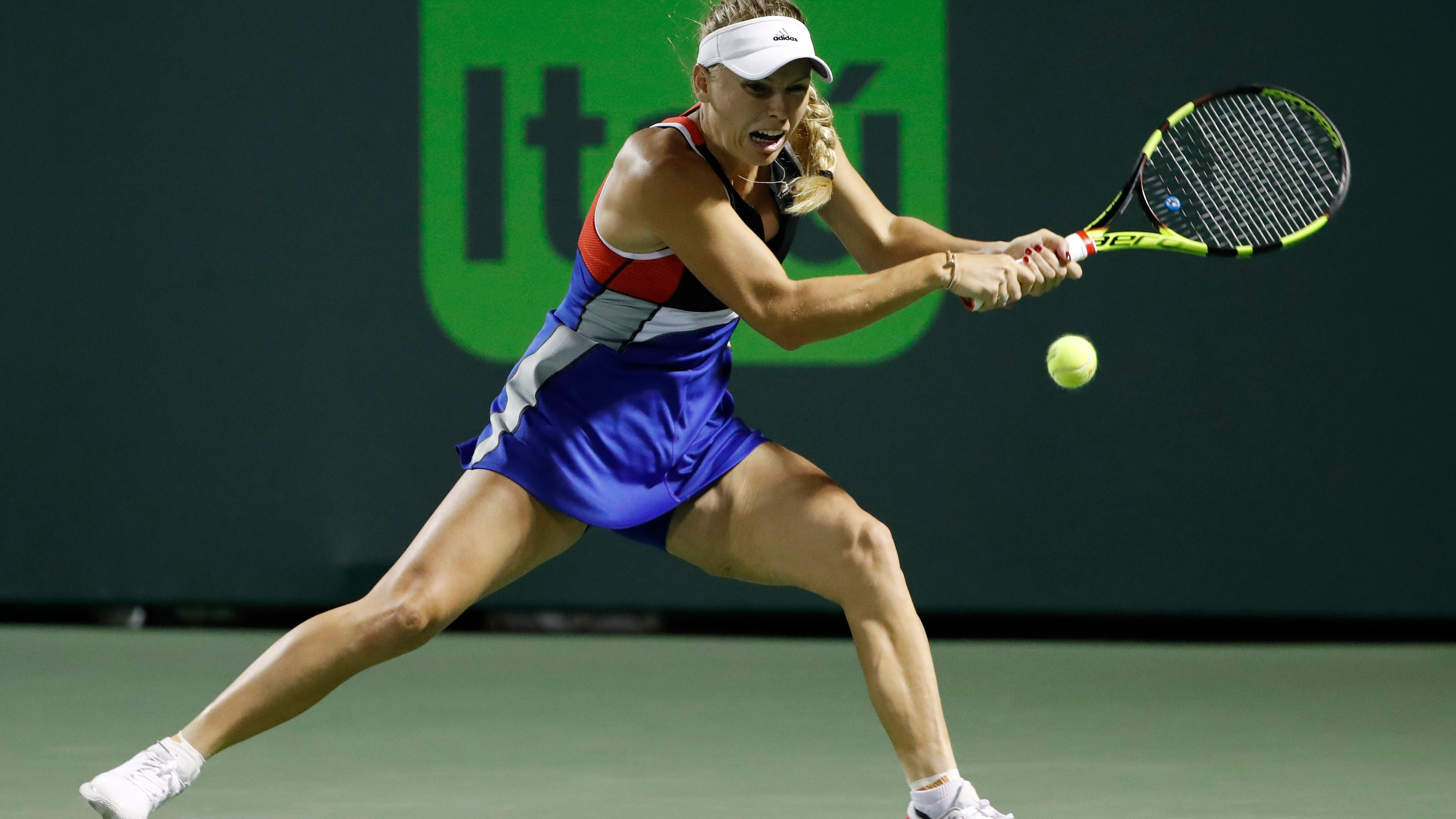 Caroline Wozniacki en el torneo de Miami