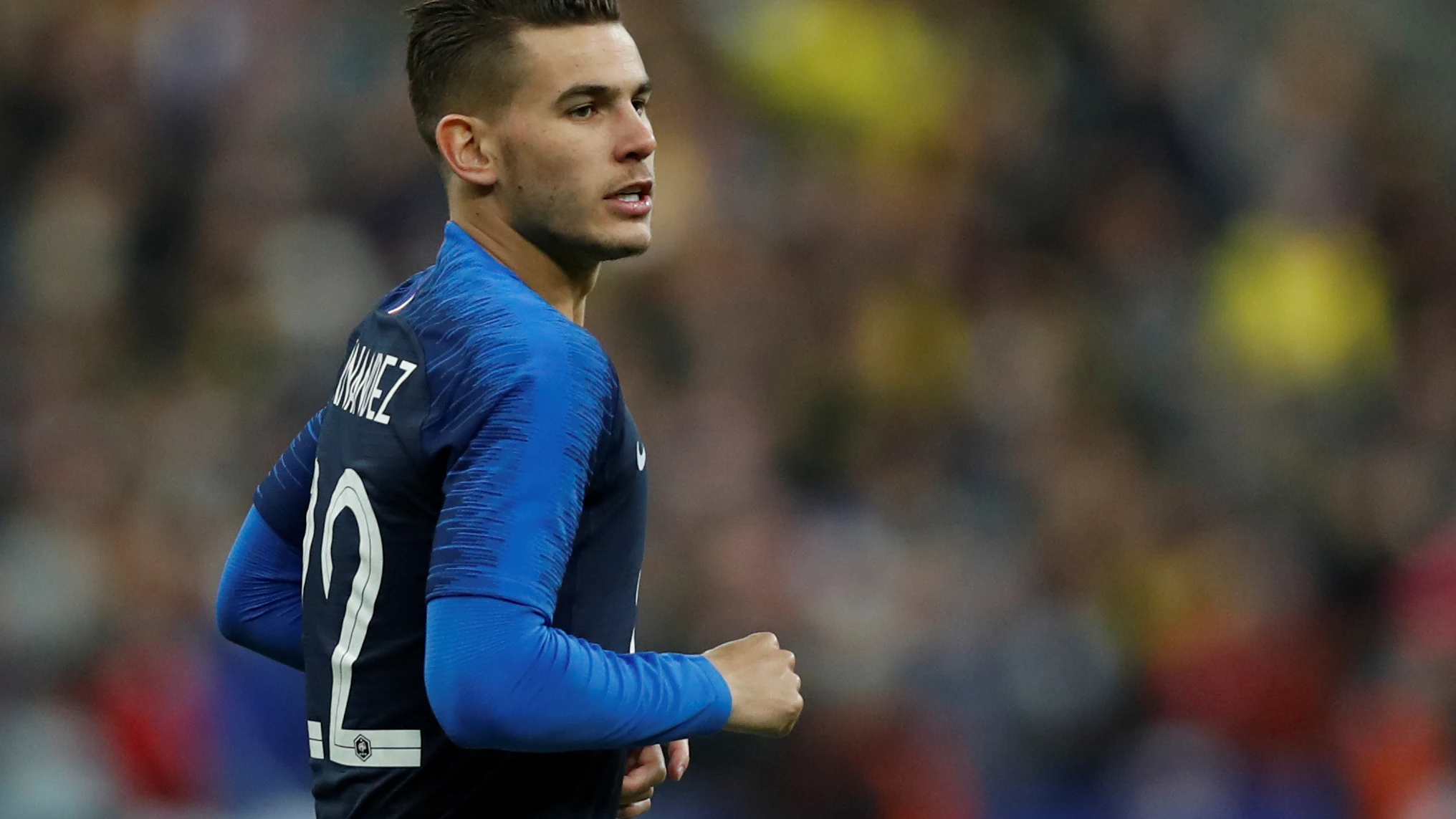 Lucas Hernández, en su debut con Francia Lucas Hernández, en su debut con Francia