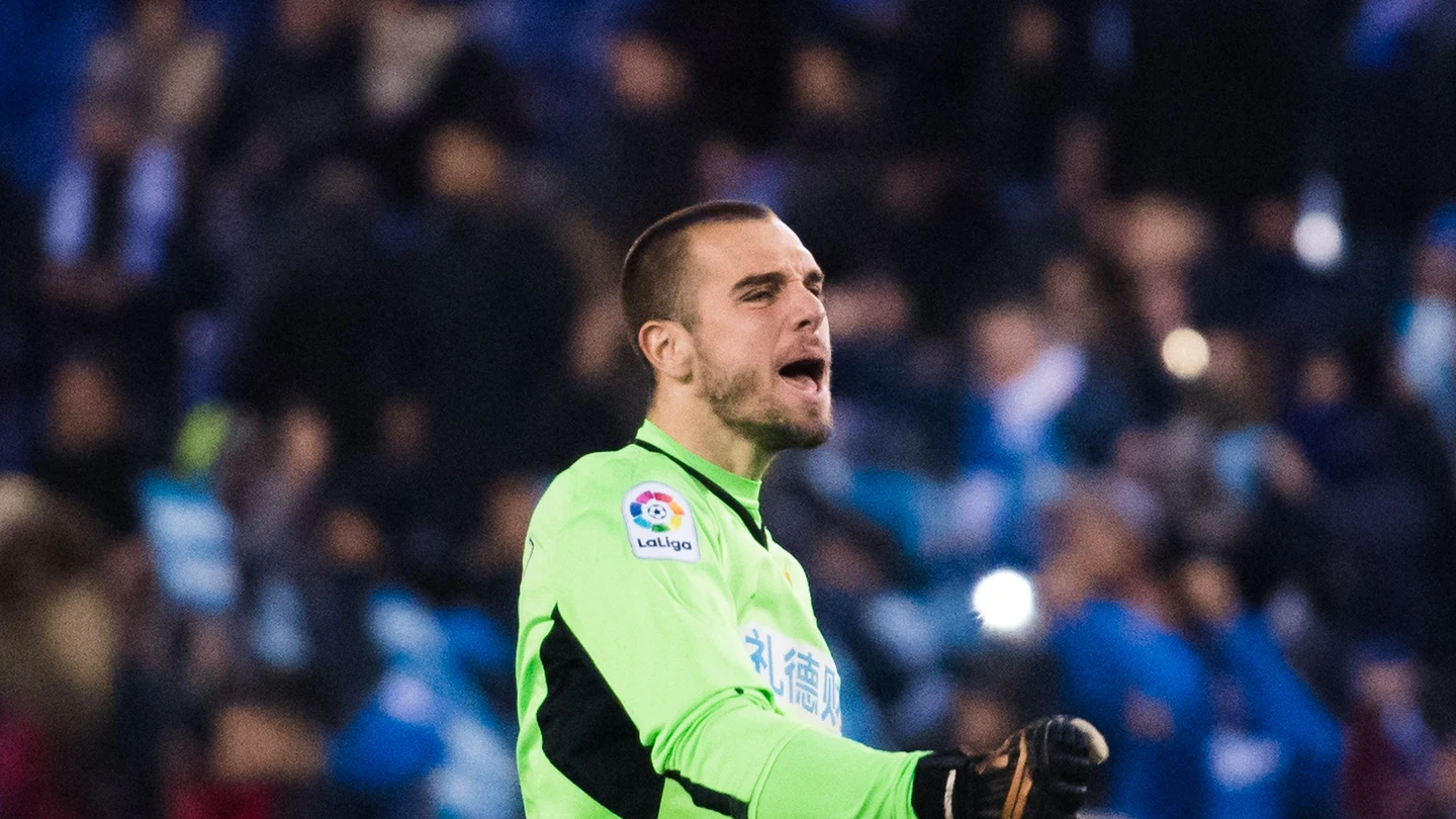 Pau López, durante un partido con el Espanyol Pau López, durante un partido con el Espanyol