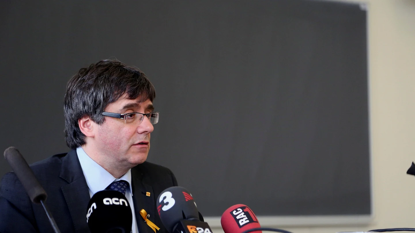 El expresidente catalán Carles Puigdemont El expresidente catalán Carles Puigdemont durante la rueda de prensa ofrecida tras pronunciar una conferencia en la Universidad de Helsinki, el pasado viernes
