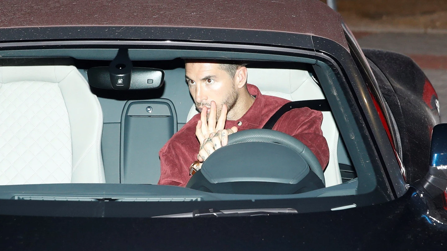 Sergio Ramos llega a Las Rozas Sergio Ramos llega a Las Rozas