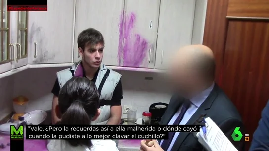 Patrick Noguiera en la escena del crimen de Pioz Patrick Noguiera en la escena del crimen de Pioz