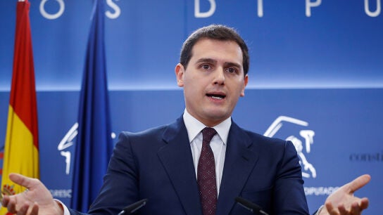 Albert Rivera en rueda de prensa