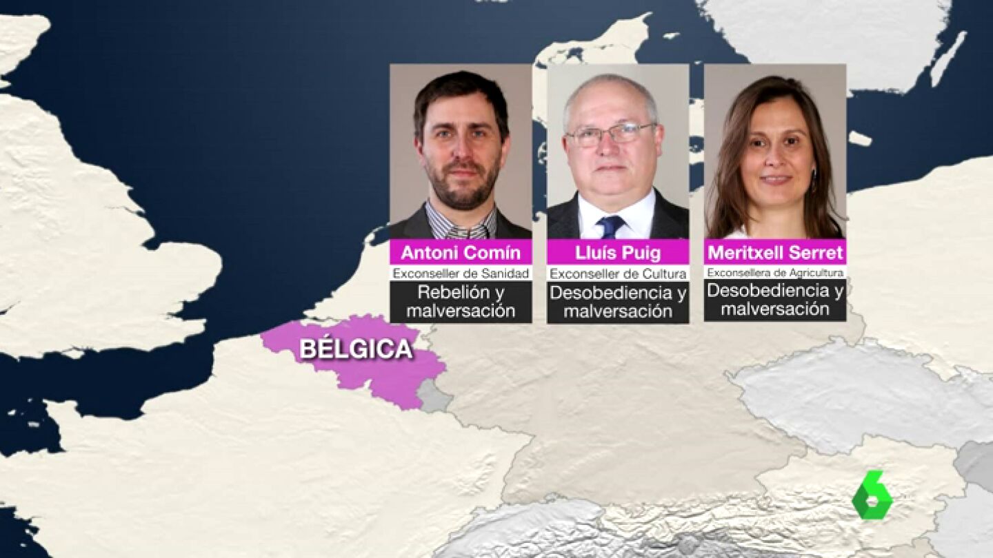 Los exconsellers huidos en B&eacute;lgica