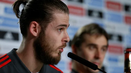 David de Gea, en rueda de prensa David de Gea, en rueda de prensa
