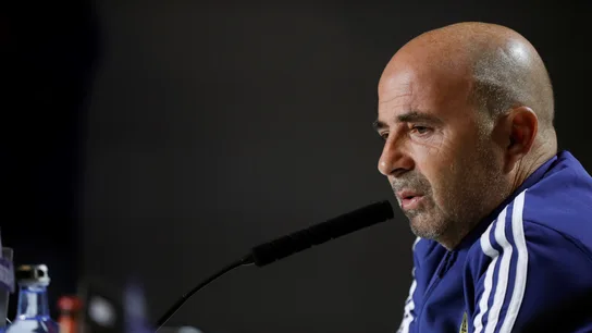 Jorge Sampaoli, en rueda de prensa Jorge Sampaoli, en rueda de prensa