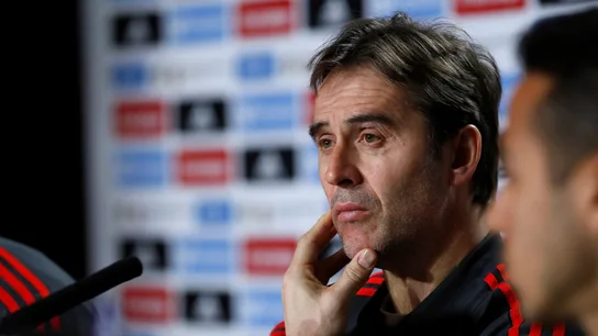 Julen Lopetegui, en rueda de prensa Julen Lopetegui, en rueda de prensa
